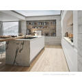 Modern Luxury High Gloss Marble Contemporary Kitchen Cabinet